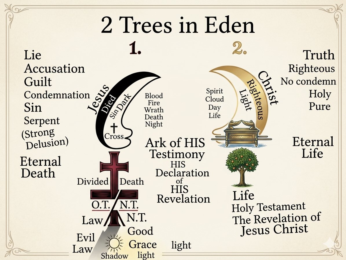 Teaching chart of 2 Trees in Eden